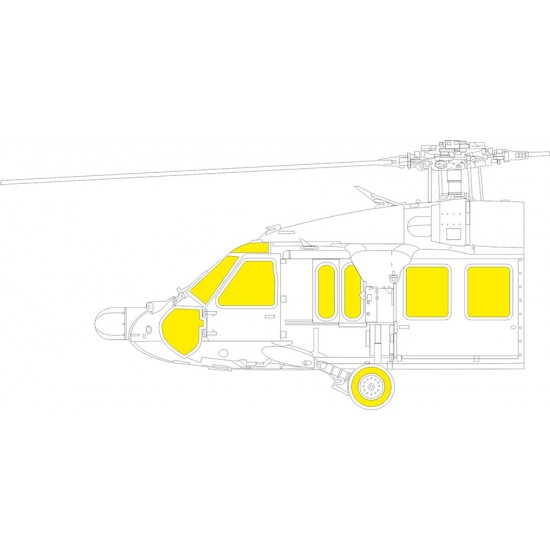 1/48 UH-60A Black Hawk Masking for ICM kits