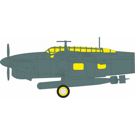 1/48 Fairey Barracuda Canopies Masking for Trumpeter kits