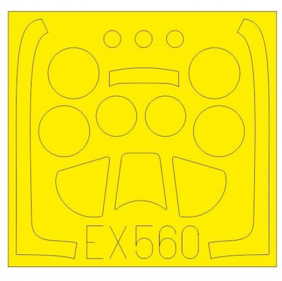 1/48 North American P-51D Mustang Paint Mask for Airfix kit