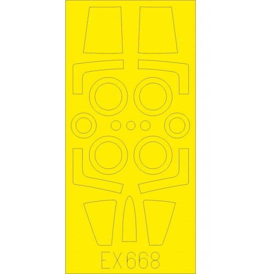 1/48 Lockheed F-104J Starfighter Paint Masks for Kinetic kits