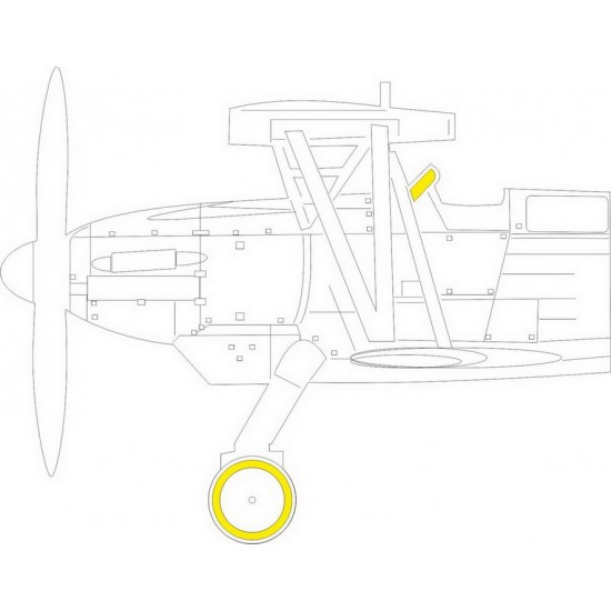 1/48 Arado Ar 68F Paint Masking for Roden kits