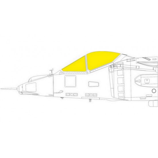 1/48 Hawker Siddeley AV-8A Harrier Paint Masking for Kinetic kits