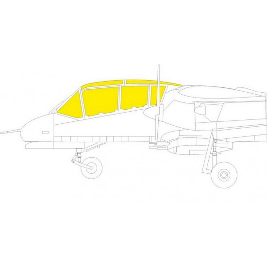 1/48 North American Rockwell OV-10A Bronco TFace Paint Masking for ICM kits