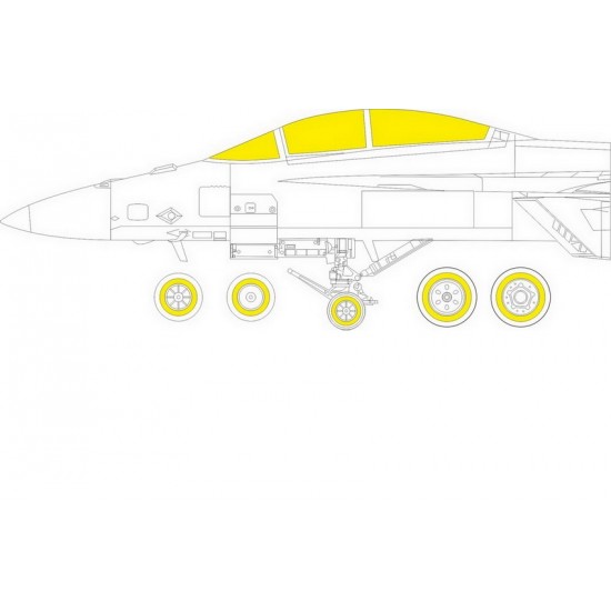 1/48 Boeing EA-18G Growler Paint Masking for HobbyBoss kits
