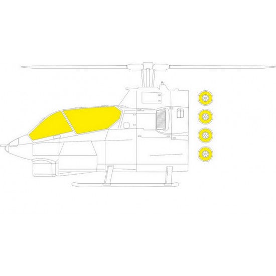 1/48 Bell AH-1G Cobra Paint Masking for Special Hobby kits