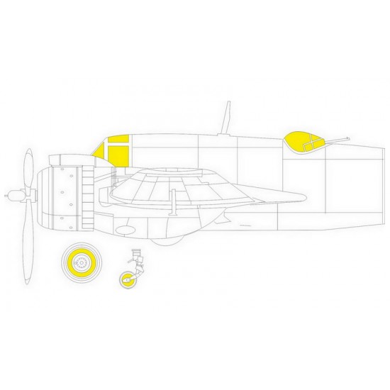 1/48 Bristol Beaufighter Beau Mk.X Tface Paint Masking for Tamiya kits