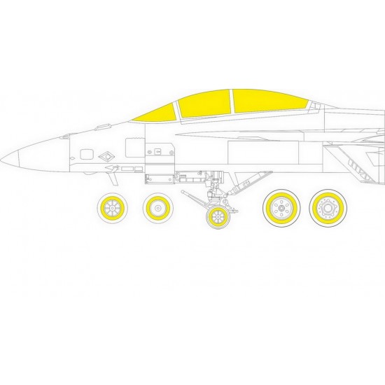 1/48 Boeing EA-18G Growler Tface Paint Masking for Meng Model kits