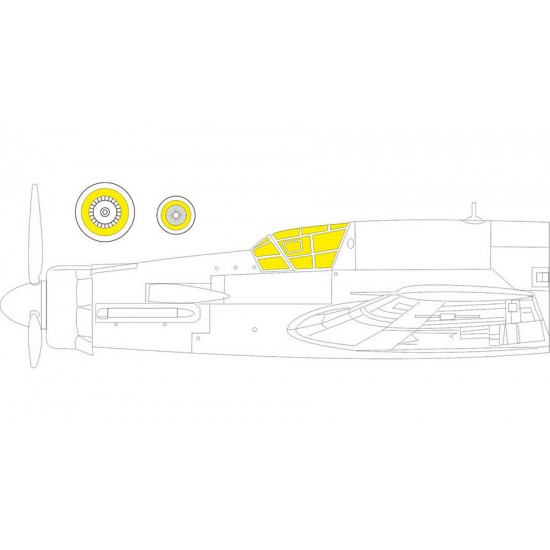 1/48 Dornier Do 335A TFace Paint Masking for Tamiya kits