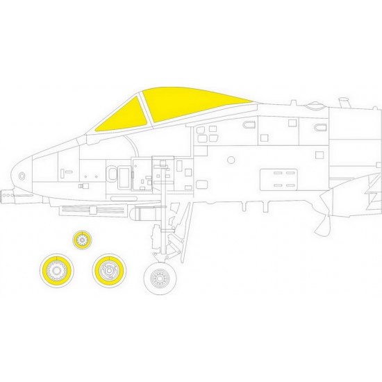 1/48 Fairchild Republic A-10C Thunderbolt II TFace Masks for Academy kits