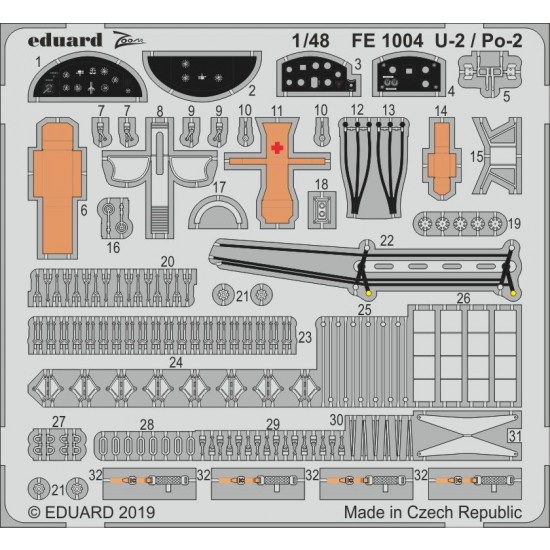1/48 Lockheed U-2 / Polikarpov Po-2 Detail Set for ICM kits