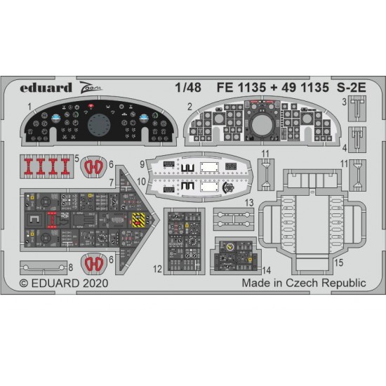 1/48 Grumman S-2E Tracker Detail Set for Kinetic kits