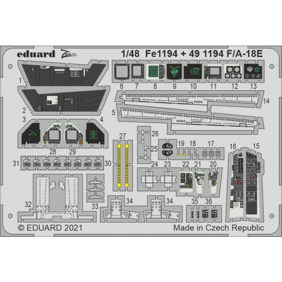 1/48 Boeing F/A-18E Super Hornet Detail Set for Meng kits