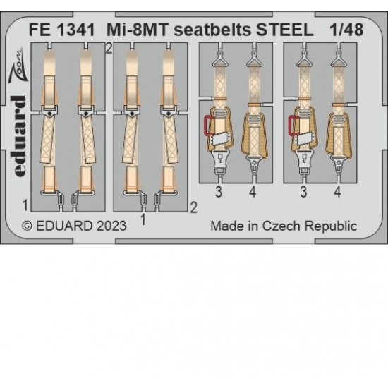 1/48 Mil Mi-8MT Seatbelts for Zvezda kits