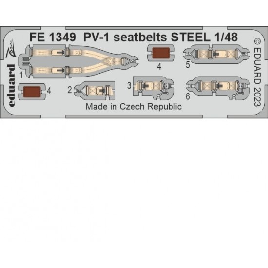 1/48 Lockheed PV-1 Ventura Seatbelts for Academy kits