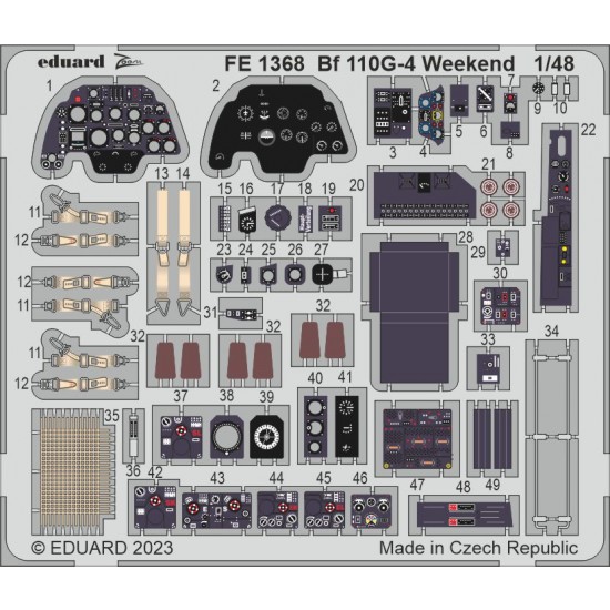 1/48 Messerschmitt Bf 110G-4 Weekend Detail Set for Eduard kits