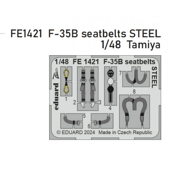 1/48 Lockheed Martin F-35B Lightning II Seatbelts for Tamiya kits