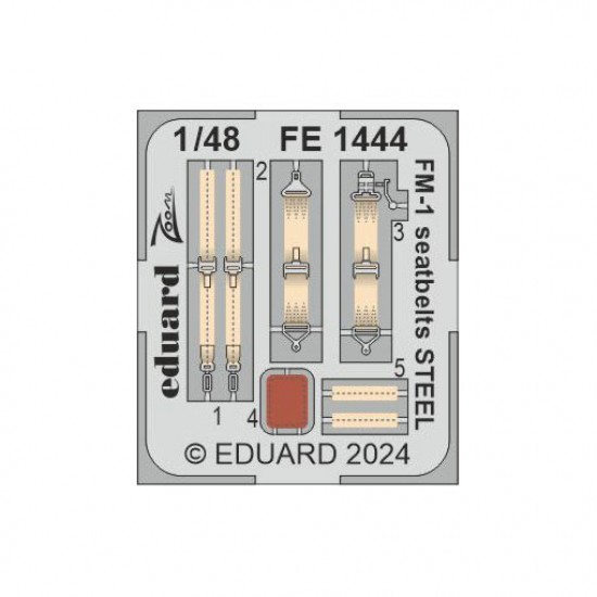 1/48 Grumman Wildcat FM-1 Seatbelts for Tamiya kits