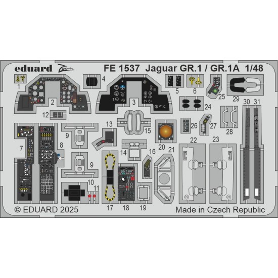 1/48 SEPECAT Jaguar Gr.1 / Gr.1A Detail set for Airfix kits