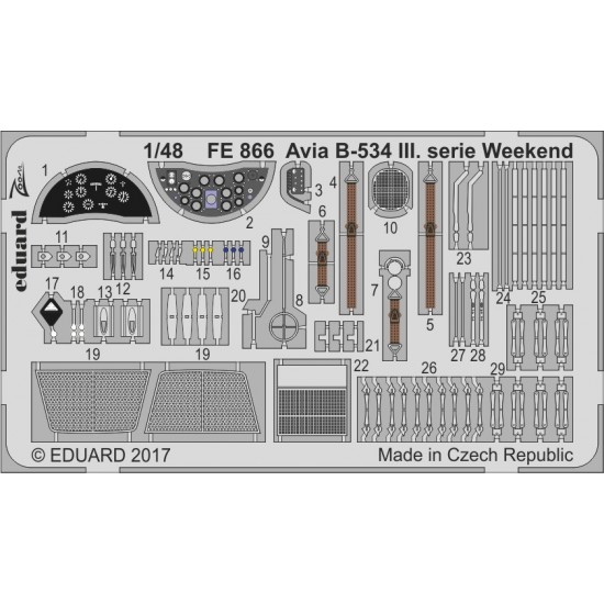 1/48 Avia B-534 III Serie Detail Set for Eduard Models # 8478