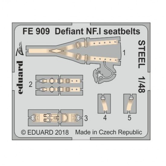 1/48 Defiant NF.I Seatbelts Detail-up set for Airfix kits