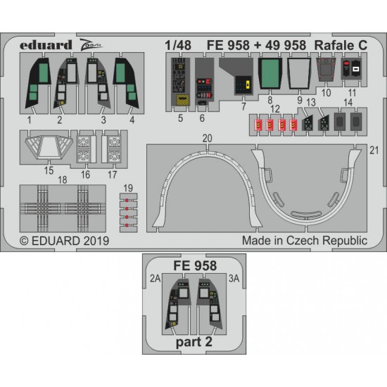 1/48 Dassault Rafale C Detail set for Revell kits