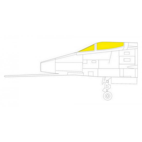 1/32 F-100C Super Sabre TFace Paint Masking for Trumpeter kits