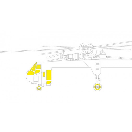 1/35 Sikorsky CH-54A Tarhe Paint Masking for ICM kits