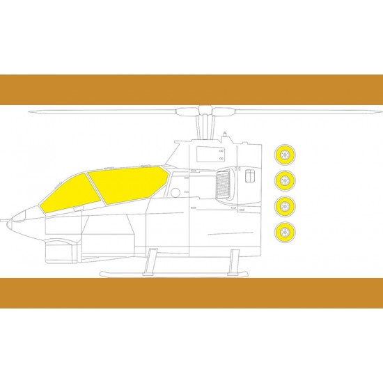 1/32 Bell AH-1G Cobra Masks for ICM kits