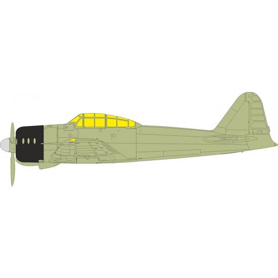 1/32 A6M2 Zero Canopies Masking for Tamiya kits