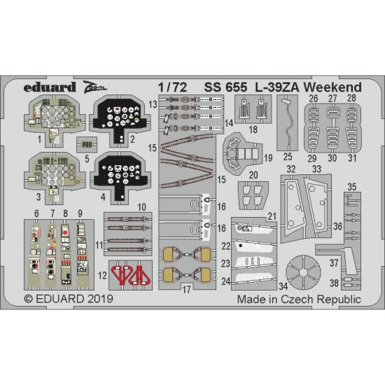 1/72 Aero L-39ZA Albatros (weekend edition) Detail Set for Eduard kits