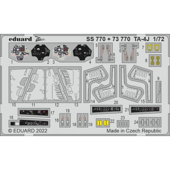 1/72 TA-4J Skyhawk Detail Set for Fujimi/Hobby 2000 kits