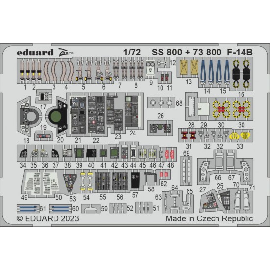 1/72 Grumman F-14B Tomcat Detail Parts for Academy kits