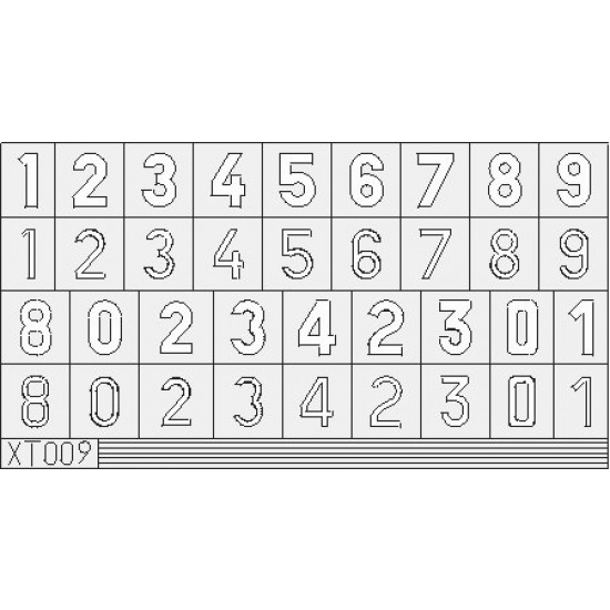 1/35 German Numbers (Large)