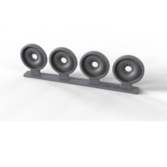 1/35 M113 Family Spare Aluminium Wheels with Rivets (4pcs)