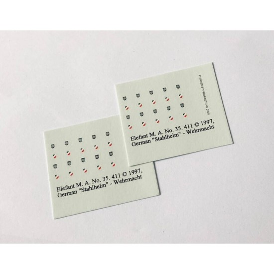 Decals for 1/35 German Wehrmacht Helmet Emblems