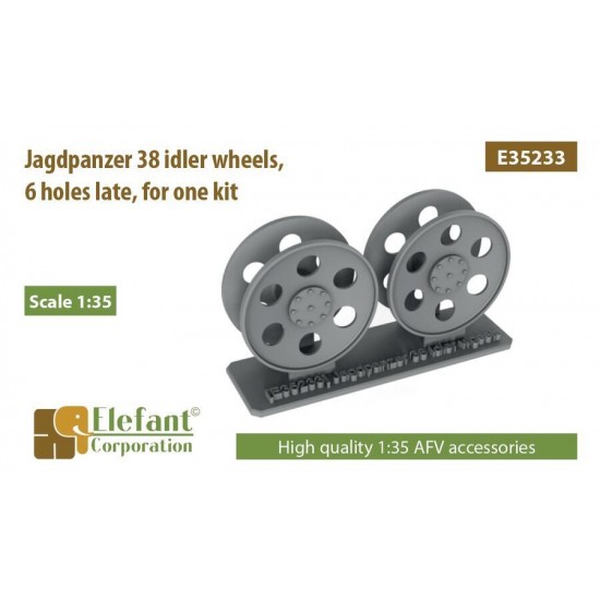 1/35 Jagdpanzer 38 Idler Wheels 6 Holes Late for One Kit