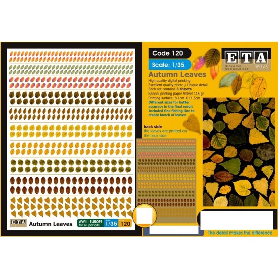 1/35 Autumn Leaves (3 sheets)
