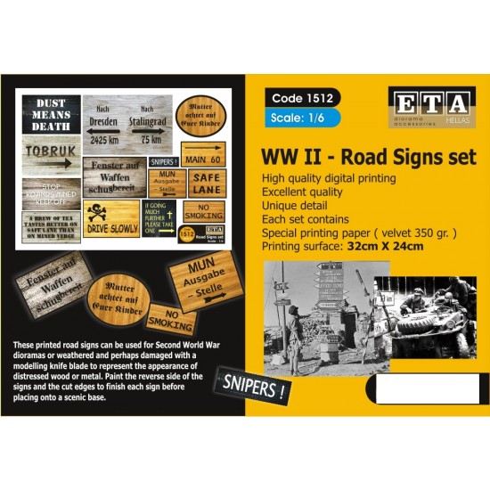 1/6 WWII Road Signs Vol.3