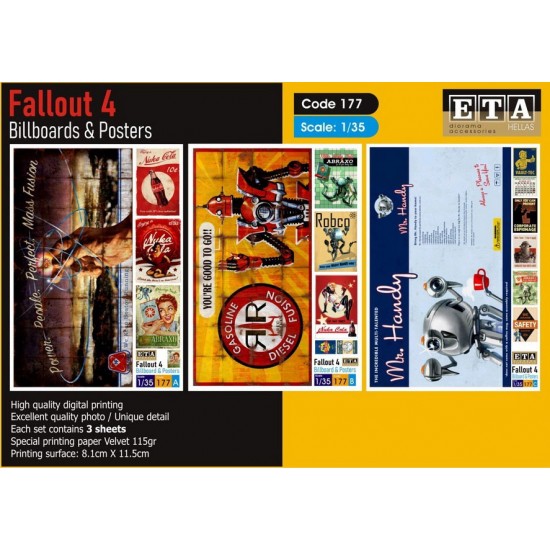 1/35 Fallout 4 - Billboards & Posters (3 sheets)