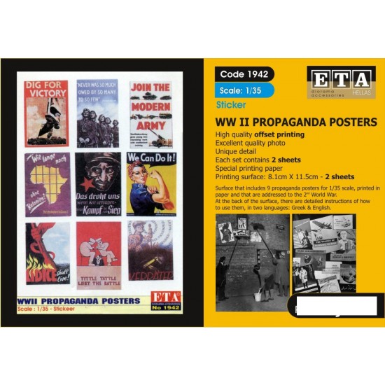 1/35 WWII Propaganda Posters - Sticker Vol.1 (2 sheets)
