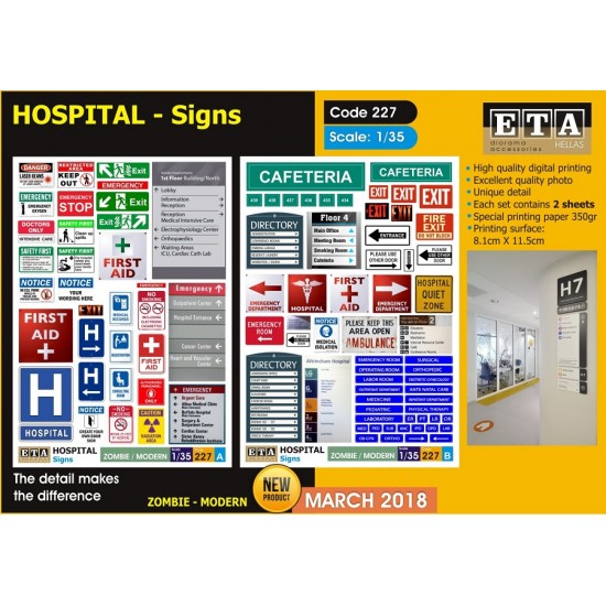1/35 Modern Hospital - Signs