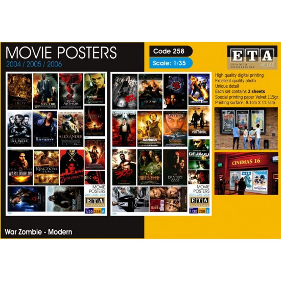 1/35 Modern Movie Posters 2004, 2005, 2006 (2 sheets)