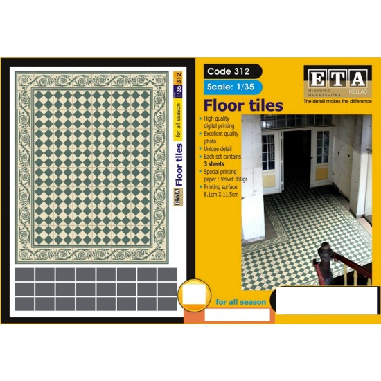 1/35 Floor Tiles Vol.3 (3 sheets)