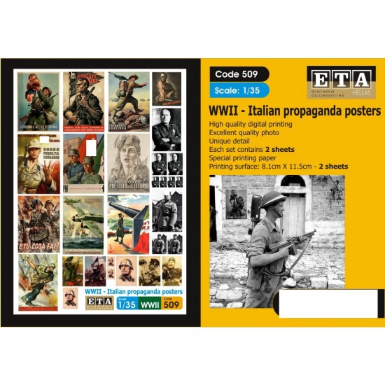 1/35 WWII Italian Propaganda Posters (2 sheets)