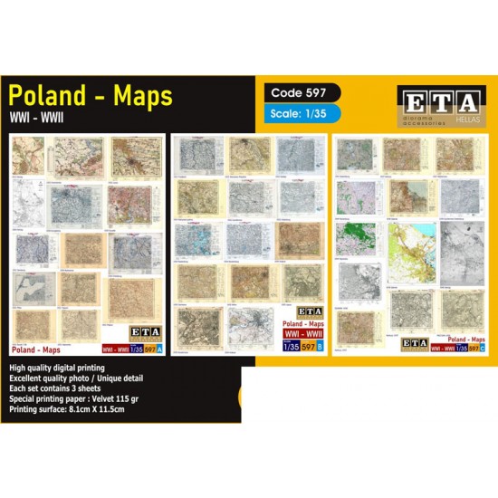 1/35 WWI/WWII Poland Maps