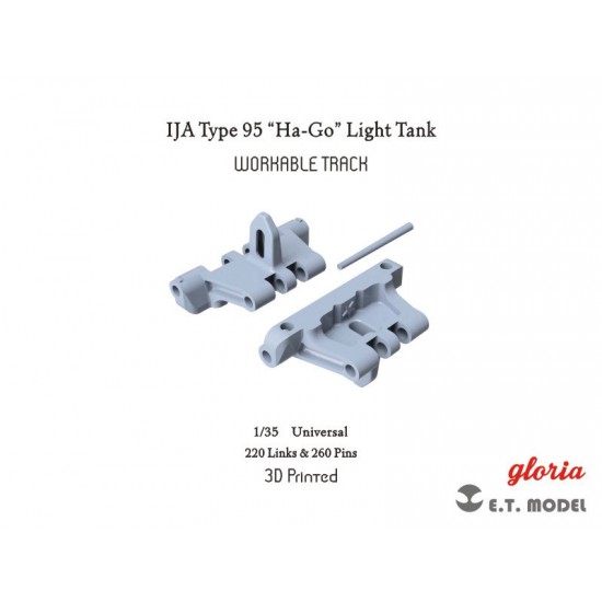 1/35 IJA Type 95 "Ha-Go"Light Tank Workable Track (3D Printed)