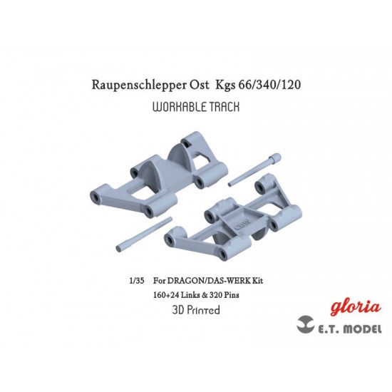 1/35 Raupenschlepper Ost Kgs 66/340/120 Workable Track for Dragon/DAS-WERK Kit