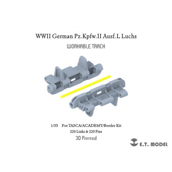 1/35 WWII German PzKpfw.II Ausf.L Luchs Workable Track for Tasca/Academy/Border Kit