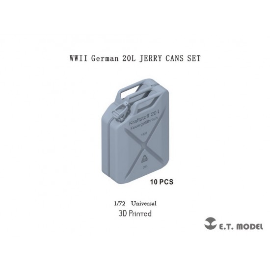 1/72 WWII German 20L Jerry Cans SET (3D Printed)