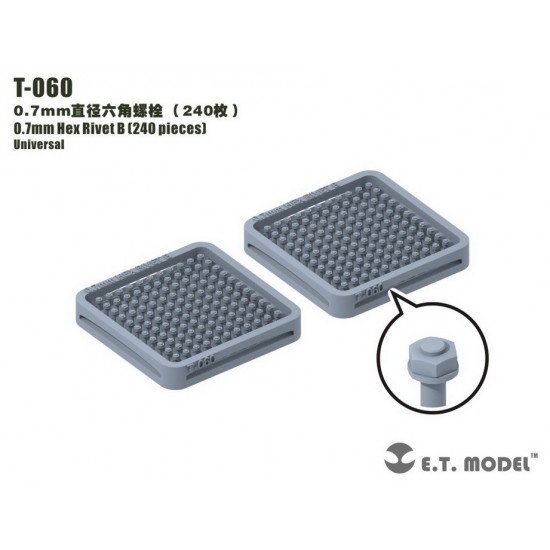 0.7mm Hex Rivet (240pcs)